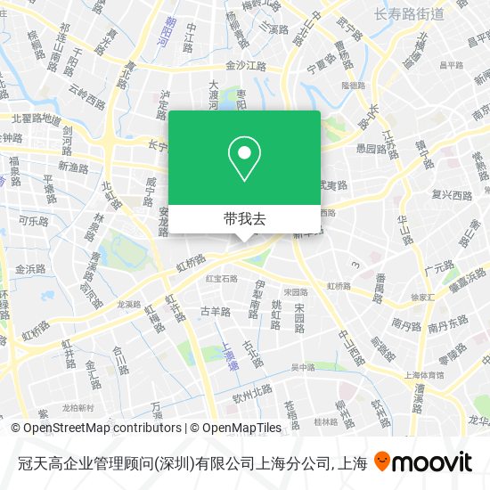冠天高企业管理顾问(深圳)有限公司上海分公司地图