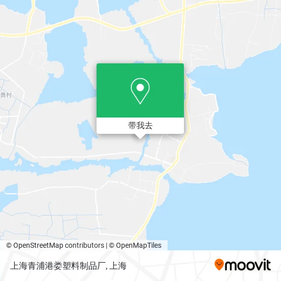 上海青浦港娄塑料制品厂地图