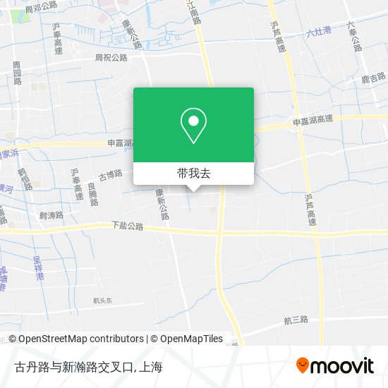 古丹路与新瀚路交叉口地图