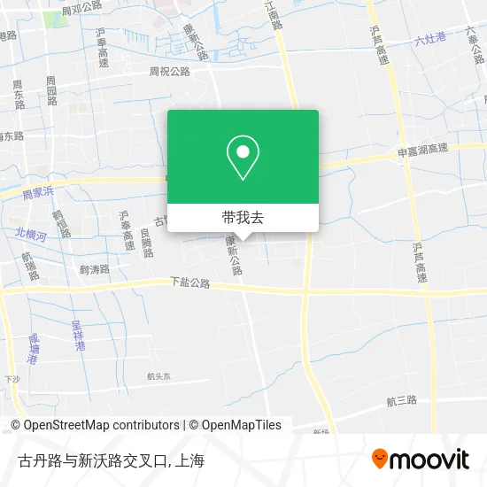 古丹路与新沃路交叉口地图