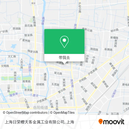 上海日荣樱天客金属工业有限公司地图