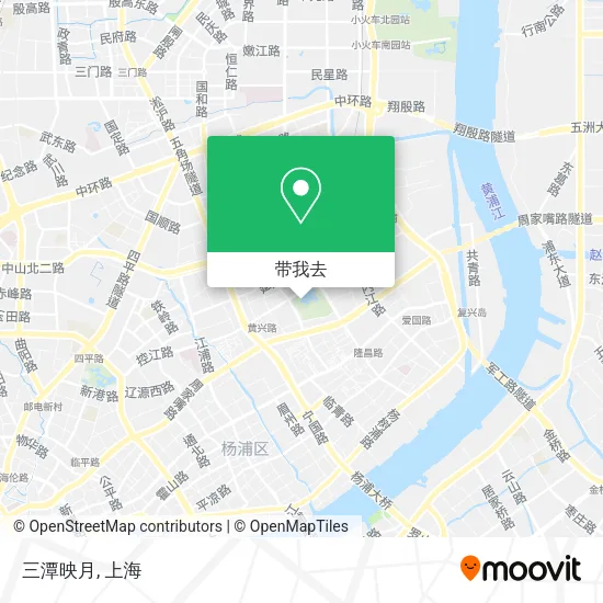 三潭映月地图