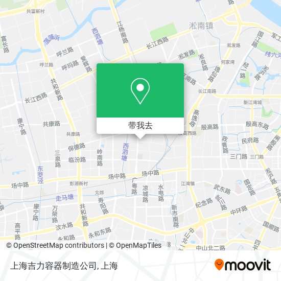 上海吉力容器制造公司地图