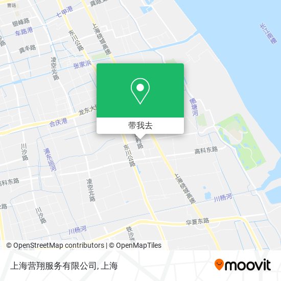 上海营翔服务有限公司地图