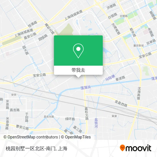 桃园别墅一区北区-南门地图