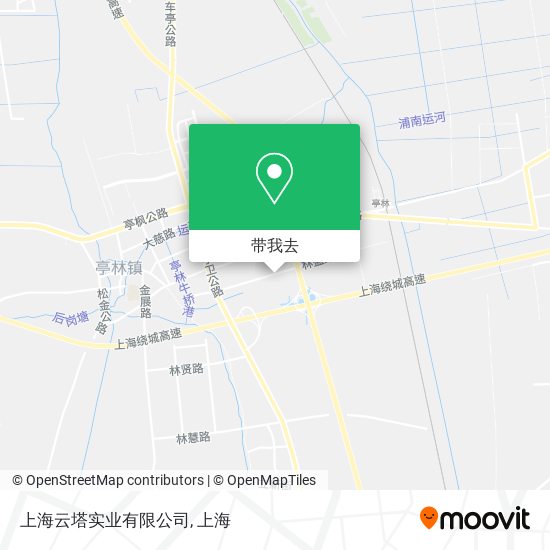上海云塔实业有限公司地图