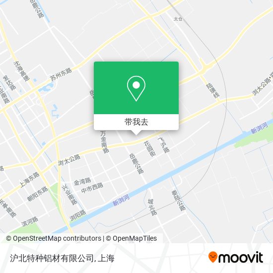 沪北特种铝材有限公司地图