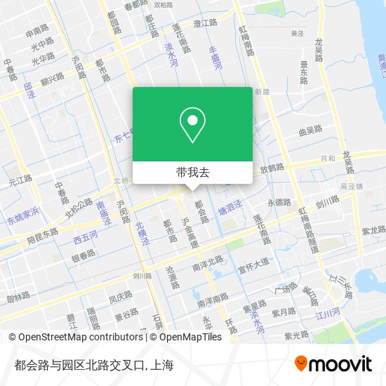 都会路与园区北路交叉口地图