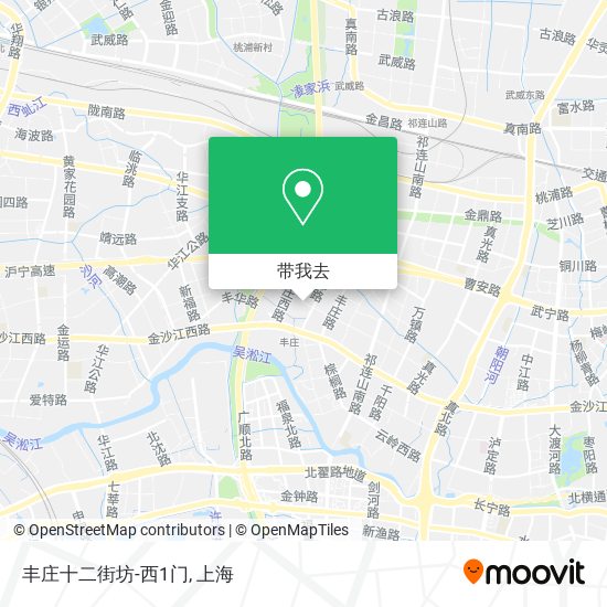 丰庄十二街坊-西1门地图