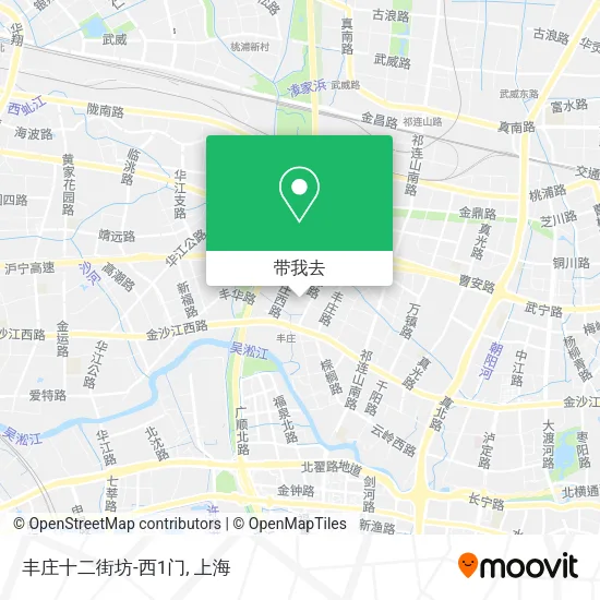 丰庄十二街坊-西1门地图