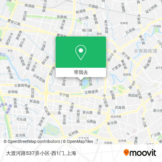 大渡河路537弄小区-西1门地图