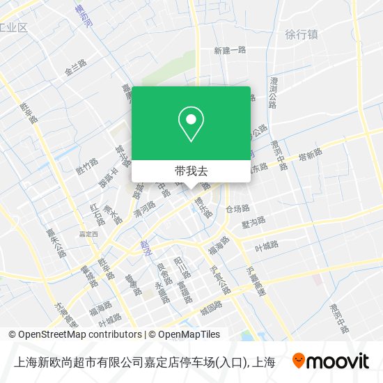 上海新欧尚超市有限公司嘉定店停车场(入口)地图