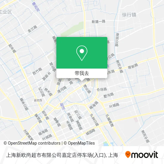 上海新欧尚超市有限公司嘉定店停车场(入口)地图