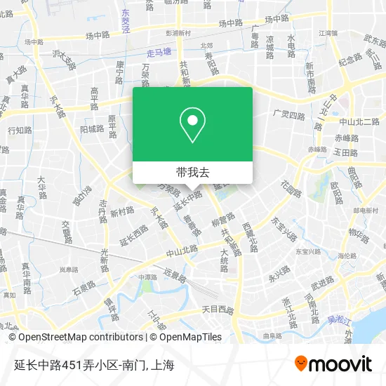 延长中路451弄小区-南门地图