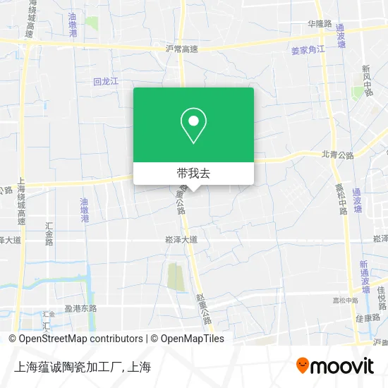 上海蕴诚陶瓷加工厂地图