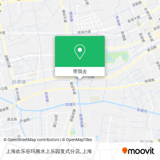 上海欢乐谷玛雅水上乐园复式分店地图