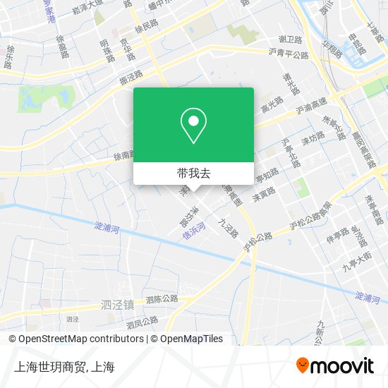 上海世玥商贸地图