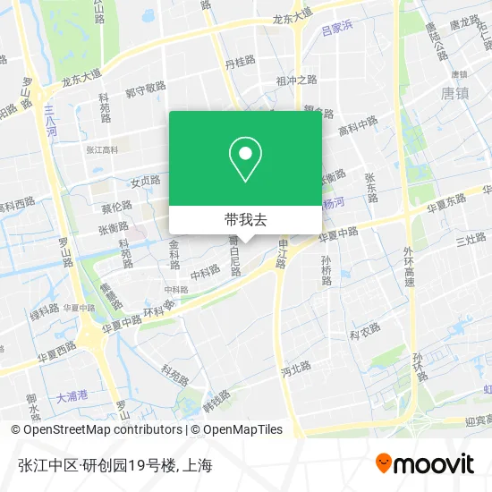 张江中区·研创园19号楼地图