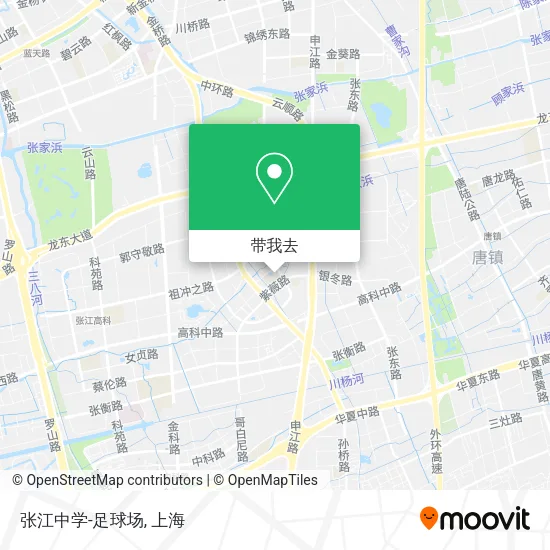 张江中学-足球场地图
