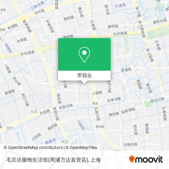 毛豆坊服饰生活馆(周浦万达直营店)地图
