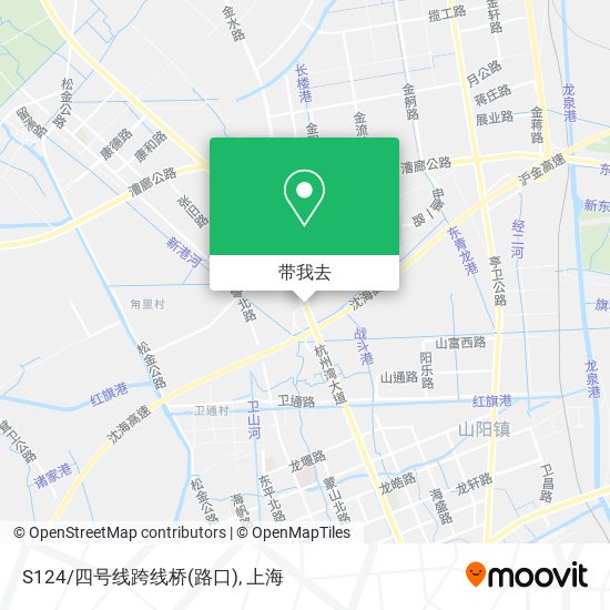 S124/四号线跨线桥(路口)地图