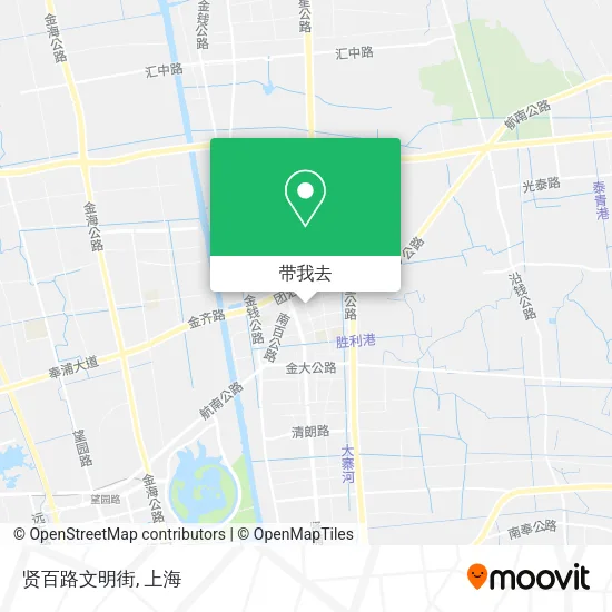 贤百路文明街地图