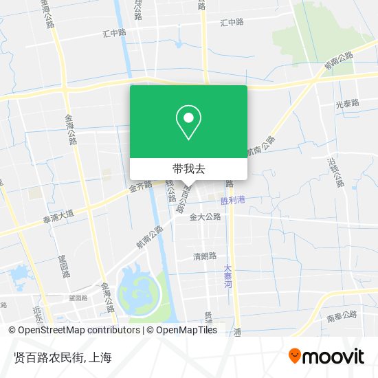贤百路农民街地图