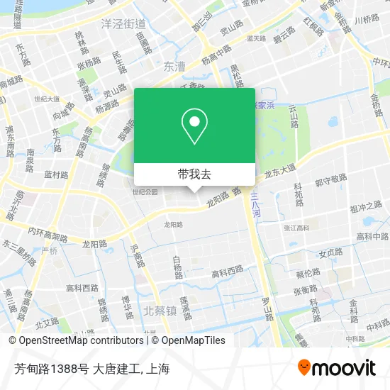 芳甸路1388号 大唐建工地图