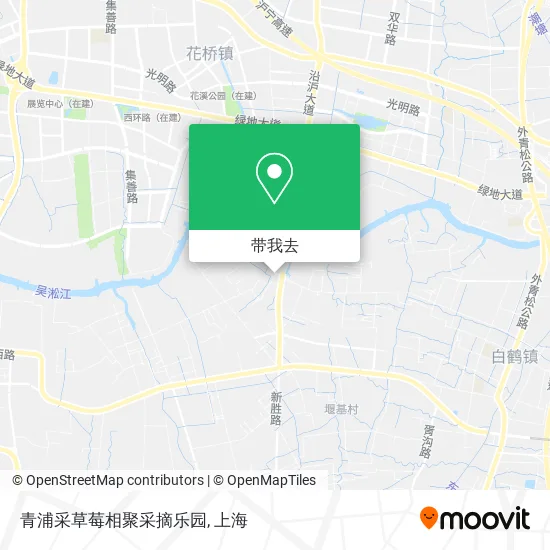 青浦采草莓相聚采摘乐园地图