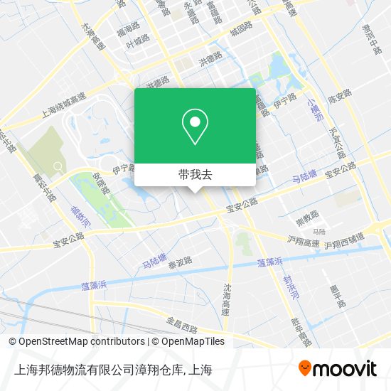 上海邦德物流有限公司漳翔仓库地图