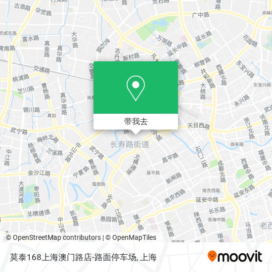 莫泰168上海澳门路店-路面停车场地图