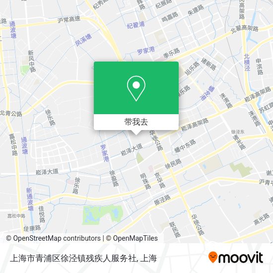 上海市青浦区徐泾镇残疾人服务社地图