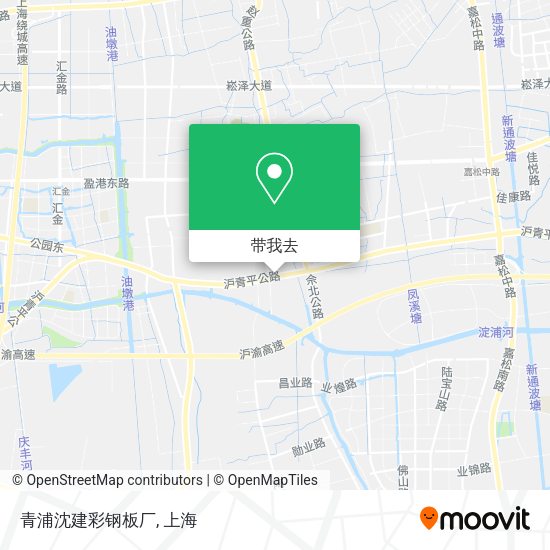 青浦沈建彩钢板厂地图