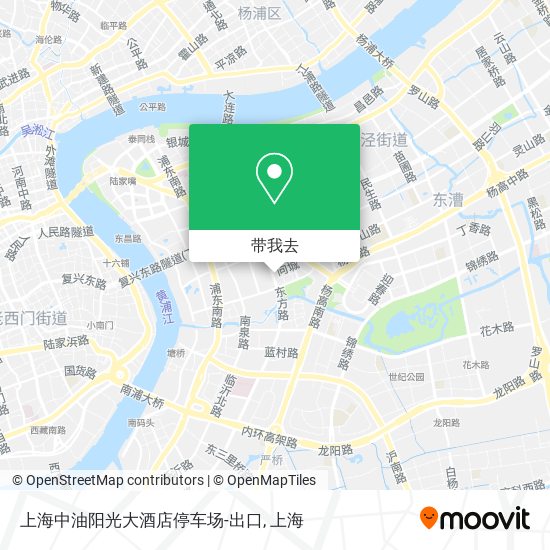 上海中油阳光大酒店停车场-出口地图