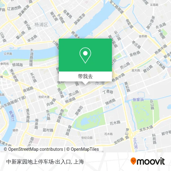 中新家园地上停车场-出入口地图