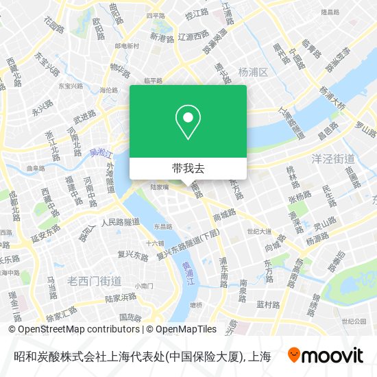昭和炭酸株式会社上海代表处(中国保险大厦)地图