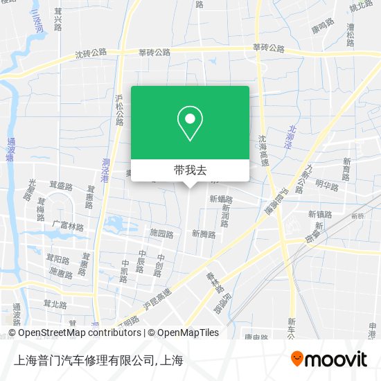 上海普门汽车修理有限公司地图