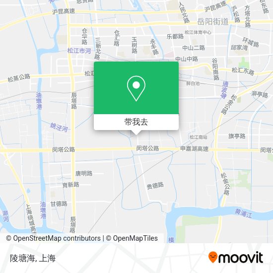 陵塘海地图
