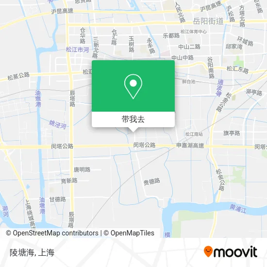 陵塘海地图