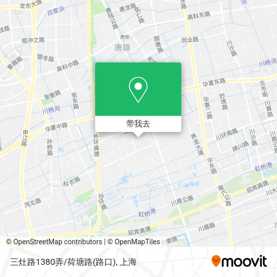 三灶路1380弄/荷塘路(路口)地图