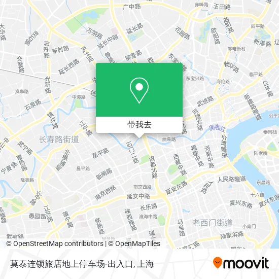 莫泰连锁旅店地上停车场-出入口地图