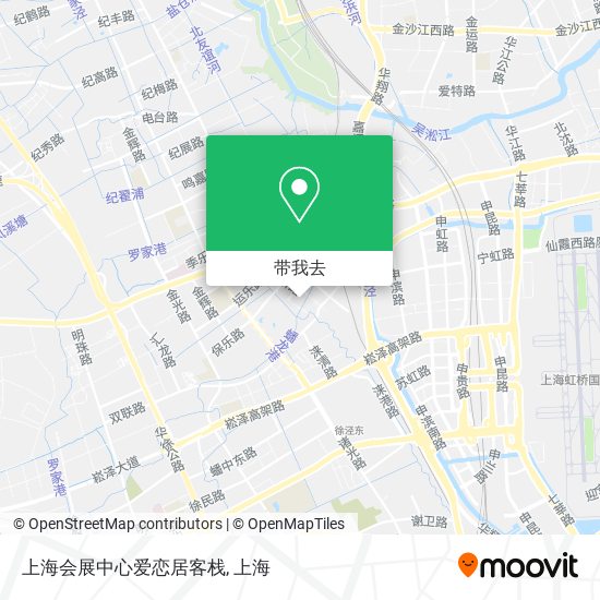 上海会展中心爱恋居客栈地图