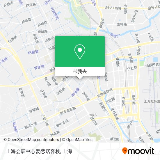 上海会展中心爱恋居客栈地图