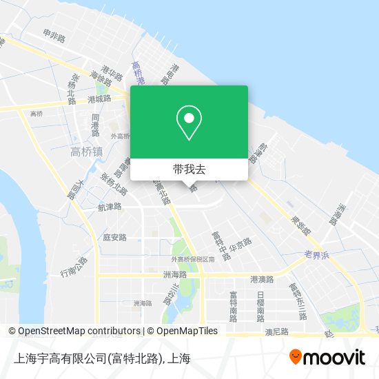 上海宇高有限公司(富特北路)地图