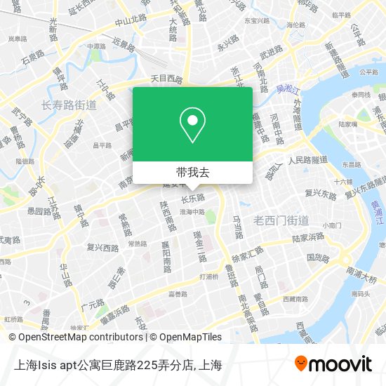 上海Isis apt公寓巨鹿路225弄分店地图