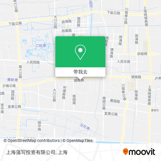 上海蒲写投资有限公司地图