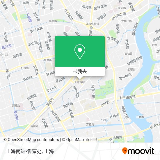 上海南站-售票处地图