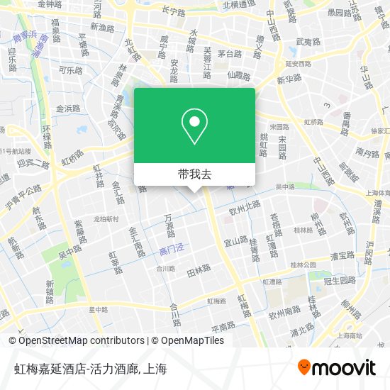 虹梅嘉延酒店-活力酒廊地图