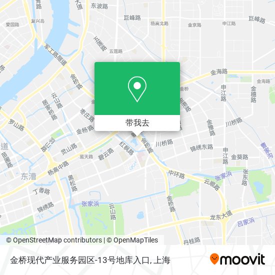 金桥现代产业服务园区-13号地库入口地图