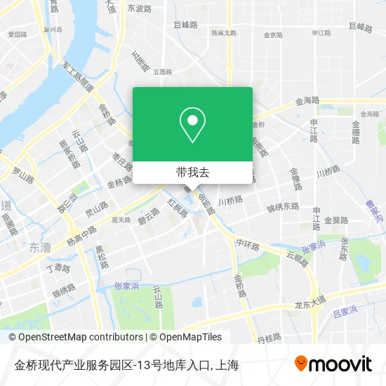 金桥现代产业服务园区-13号地库入口地图